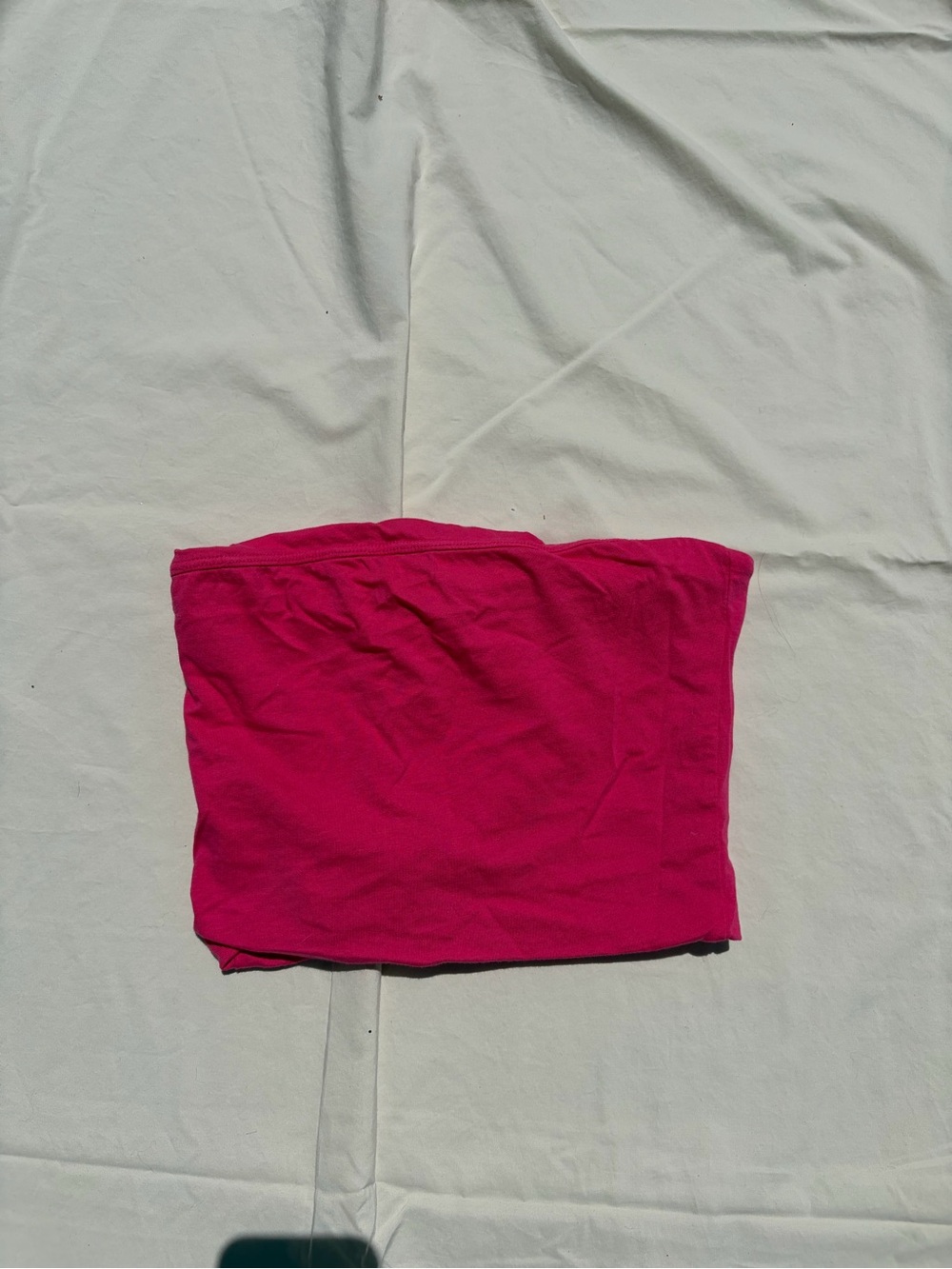 Fashion Nova Hot Pink Strapless Tube Top